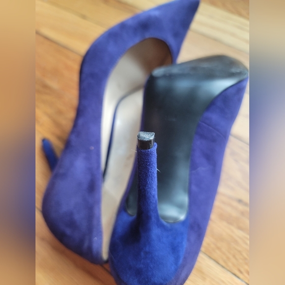 Guess Blue Suede 3 1/2 Pointy Toe Stiletto Size 7 1/2 - Picture 13 of 15